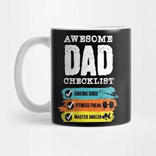 Awesome Dad checklist Mug